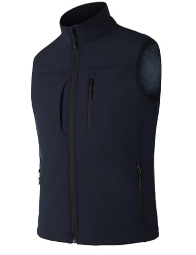 Zzkouine Weste Herren Outdoor Softshell Ärmellose Jacke Fahrradweste Herren Bodywarmer Fleece Weste Full Zipp Softshellweste Trainingsjacke Herren Weste Zum Wandern Blau Zzkouine Weste Herren Outdoor Softshell Ärmellose Jacke Fahrradweste Herren Bodywarmer Fleece Weste Full Zipp Softshellweste Trainingsjacke Herren Weste Zum Wandern Blau von Zzkouine