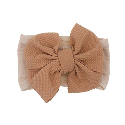 Mädchen Boxknot Infant Stretch Headband Baby 1PC Haarbinder-Kopfbedeckung Kleinkinderzubehör Haarband Männer Blond (Khaki, One Size) von aaSccex