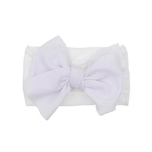 Mädchen Boxknot Infant Stretch Headband Baby 1PC Haarbinder-Kopfbedeckung Kleinkinderzubehör Haarband Männer Blond (White, One Size) von aaSccex