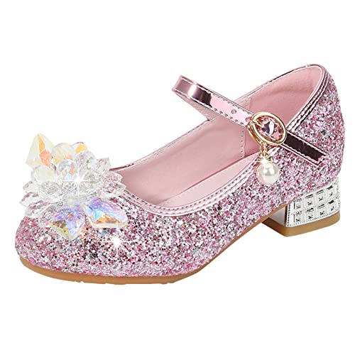 Mädchen Kinderschuhe Blumen Einzelschuhe Kinder Stöckelschuhe Glänzender Diamant Bowknot Mädchen Prinzessin Schuhe Performance Kleid Schuhe Festschuhe Kinder Tanzschuhe von aaSccex