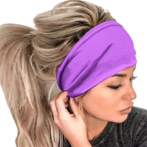 Männer Frauen Lässiges Training Sport Stirnband Laufen Yoga Elastisches Haarschmuck Stirnband Basketball Kostüm (A, One Size) von aaSccex