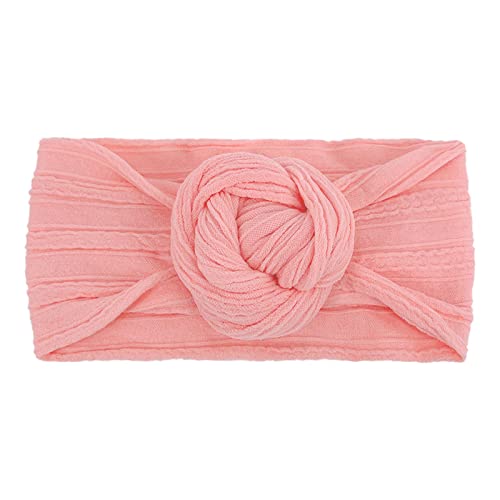 Neugeborenes Kleinkind Kinder Baby Mädchen Baby Stirnbänder Kreis Bögen geknotet weiche Seide Nylon Headwraps Fotografie Requisiten Bogenschießen Köcher (Pink, One Size) von aaSccex