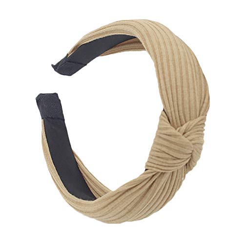 Stirnband Hairband Bow Knot Tie Headwrap Hair Band Hoop Stirnband Kaufen Damen (Khaki, One Size) von aaSccex