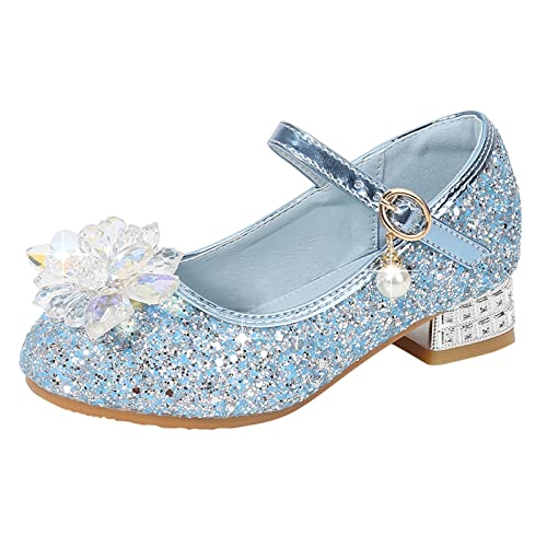 aaSccex Mädchen Baby Kleinkind Sandalen Prinzessin Schuhe Kinder Stöckelschuhe Sandalen Crystal Blumen Einzelschuhe Glitzer Strass Tanzschuhe Performance Kleid Schuhe Blumen Einzelschuhe von aaSccex