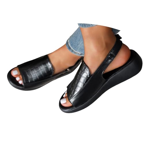 aaSccex Sandalen mit niedrigem Keilabsatz für Damen, offene Zehenpartie, Strandschuhe, Hausschuhe, Damengröße, breite Passform, Damen-Sandalen, Slipper, Turnschuhe, Go Walk, Damen-Sandalen und Slides aaSccex Sandalen mit niedrigem Keilabsatz für Damen, offene Zehenpartie, Strandschuhe, Hausschuhe, Damengröße, breite Passform, Damen-Sandalen, Slipper, Turnschuhe, Go Walk, Damen-Sandalen und Slides von aaSccex