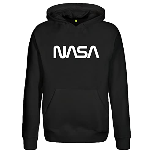 absenda NASA Logotype The Worm Kapuzenpullover - National Aeronautics and Space Administration Schwarz L von absenda