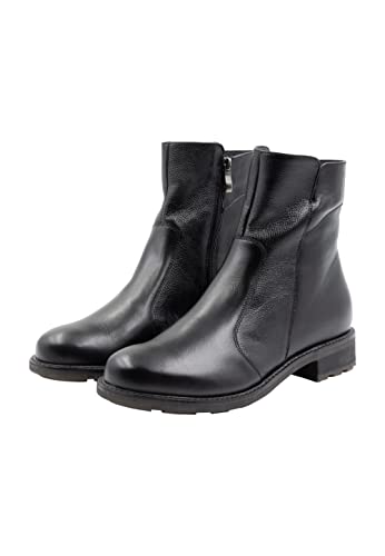 acalmar Damen Leder Boots, Schwarz, 37 EU von acalmar