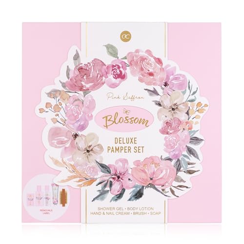 Accentra Geschenkset BLOSSOM 5-teilig - Badeset Geschenk mit Duschgel, Bodylotion, Hand- & Nagelcreme, Seife & Nagelbürste – Wellness Set für Frauen & Mädchen zum Geburtstag & besonderen Anlässen Accentra Geschenkset BLOSSOM 5-teilig - Badeset Geschenk mit Duschgel, Bodylotion, Hand- & Nagelcreme, Seife & Nagelbürste – Wellness Set für Frauen & Mädchen zum Geburtstag & besonderen Anlässen von accentra