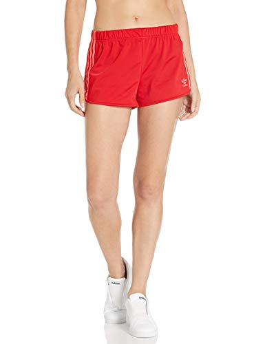 adidas Originals Damen 3-Stripes Shorts, Blau/Weiß, L Lange von adidas Originals