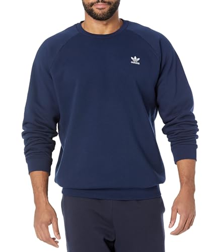 adidas Originals Herren Trefoil Essentials Rundhalsausschnitt, Nacht Indigo, X-Large von adidas Originals