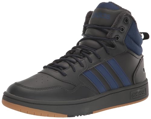 adidas Originals Hoops 3.0 Mid Winterized Herren-Sneaker, Carbon/Dark Blue/Gum, 9.5 von adidas Originals