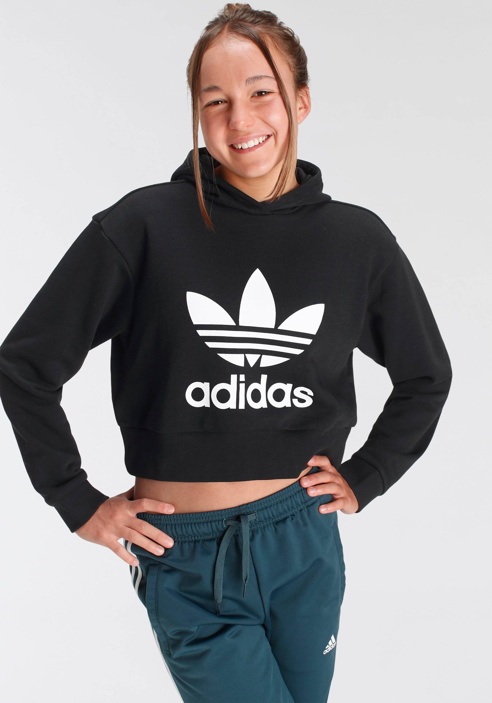 adidas Originals Kapuzensweatshirt "ADICOLOR CROPPED HOODIE" von adidas Originals