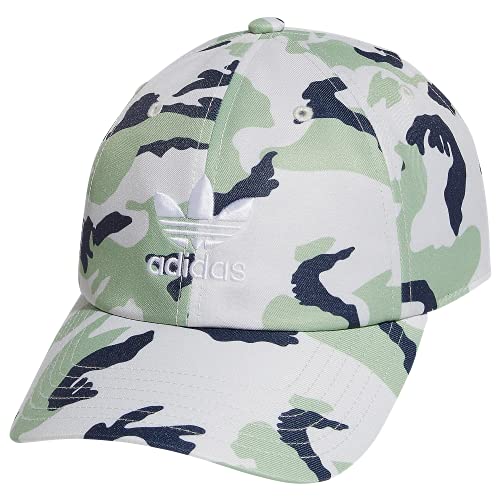 adidas Originals Men's Graphic Print Relaxed Fit Strapback Cap, Ss22 Adi Camo Orbit Grey Hdwr/Shadow Navy, One Size von adidas Originals