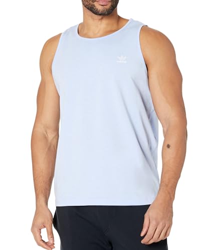 adidas Originals Men's Trefoil Essentials Tank Top, Blue Dawn, Large von adidas Originals