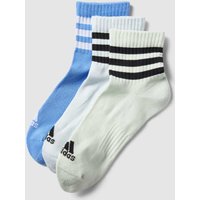 adidas Originals Socken mit Streifen im 3er-Pack in Blau, Größe 37/39 von adidas Originals