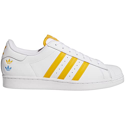 adidas Originals Superstar White/Team Collegiate Gold/Pulse Blue 10.5 D (M) von adidas Originals