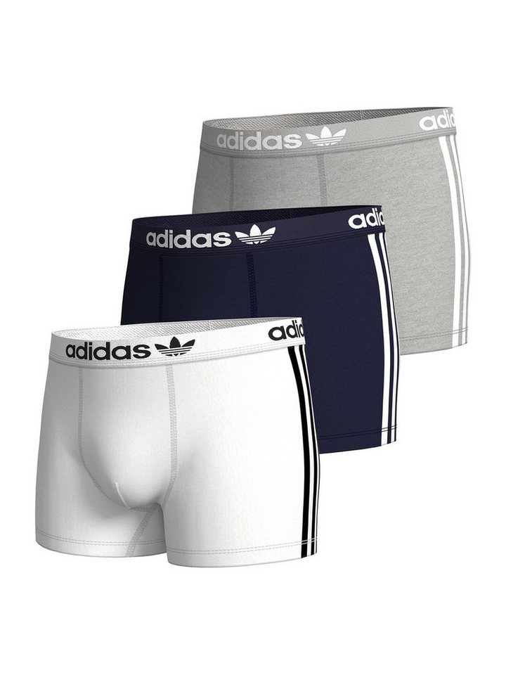 adidas Originals Trunk Comfort Flex Cotton 3 Stripes (3-St) unterhose männer boxershort von adidas Originals