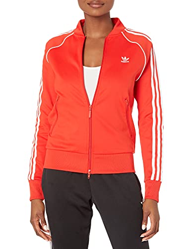 adidas Originals Women's Primeblue Superstar Track Jacket, Red, Medium von adidas Originals