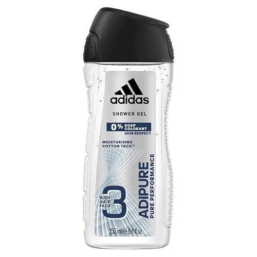 6er Pack - Adidas Men Duschgel - Adipure Pure Performance - 250ml von adidas