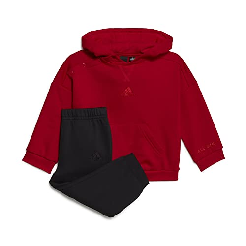 ADIDAS Baby Boys IN B Hood FL TS Tracksuit, Top:Better Scarlet Bottom:Black, 9-12 Monate von adidas