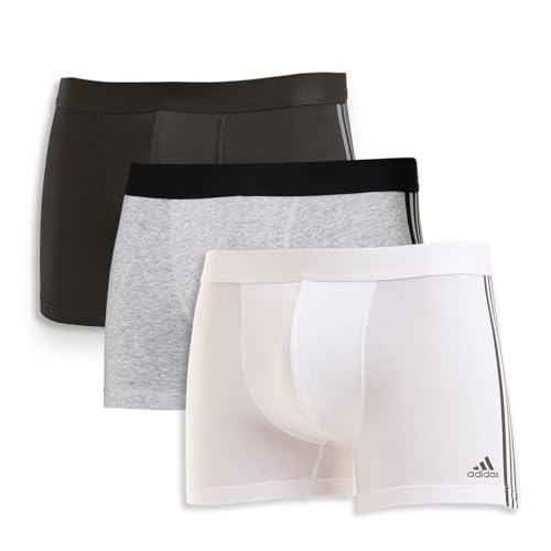 Adidas Boxershorts Herren (3er Pack) Unterhosen (Gr. S - 3XL) - bequeme Unterhosen, Sortiert 2, XXL von adidas