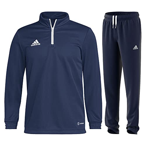 Adidas Fußball Entrada 22 Trainingsanzug Training Oberteil Trainingshose Herren dunkelblau Gr L von adidas