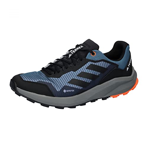 Adidas Herren Terrex Trailrider GTX Shoes-Low (Non Football), Wonder Steel/Core Black/Impact Orange, 45 1/3 EU von adidas