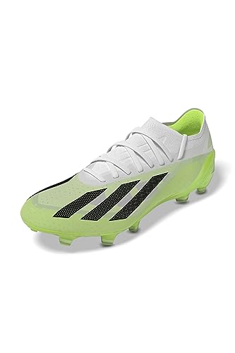 Adidas Unisex X Crazyfast.1 Fg Football Shoes (Firm Ground), FTWR White/Core Black/Lucid Lemon, 48 EU von adidas