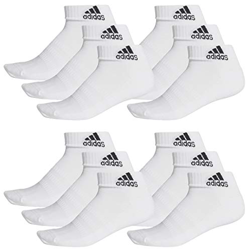 adidas Ankle/Quarter Socken Unisex Kurzsocke Knöchelsocke 12 Paar, Farbe:White, Socken & Strümpfe:40-42 von adidas