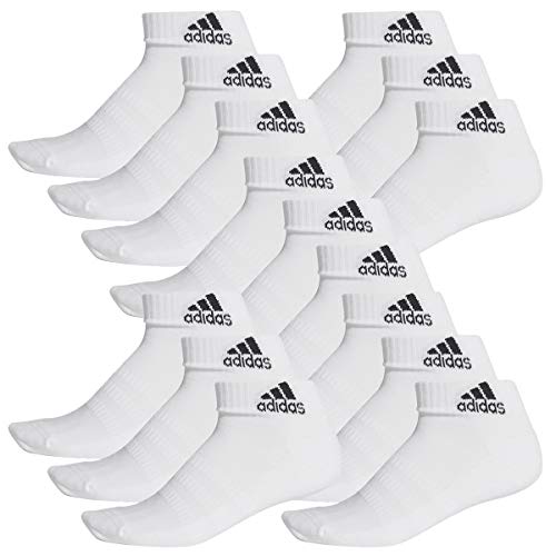 adidas Ankle/Quarter Socken Unisex Kurzsocke Knöchelsocke 15 Paar, Farbe:White, Socken & Strümpfe:43-45 von adidas