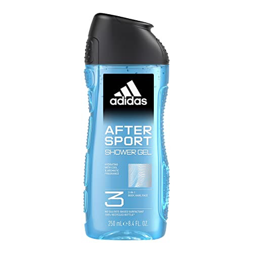 adidas 3in1 After Sport Duschgel für ihn, mit aromatisch-frischem Duft, 250 ml von adidas
