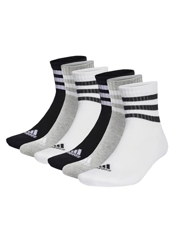 adidas 6 Paar C Sportswear MID 6p Mid Cut Socken Unisex Sportsocken, Farbe:Multi, Socken & Strümpfe:49-51 von adidas