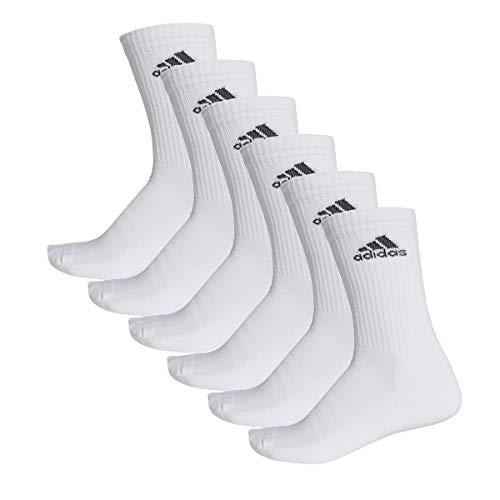 adidas 6 Paar Performance CUSHIONED CREW 3p Tennissocken Sportspocken Unisex, Farbe:White, Socken & Strümpfe:43-45 von adidas