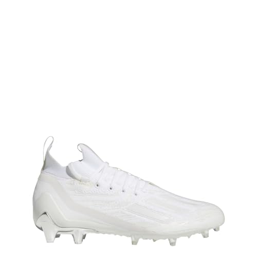 adidas Adizero Primeknit Mens Football Cleats in White and Silver von adidas