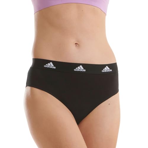 adidas Damen 3 Pck Bikini Slip, 3X Black, XL von adidas