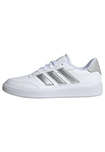 adidas Damen Courtblock Sneaker, FTWR White/Silver met./Grey Two, 40 2/3 EU von adidas