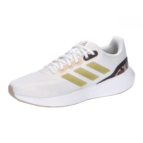 adidas Damen Runfalcon 3.0 Schuhe Sneaker, Core White Gold Met Magic Beige, 41 1/3 EU von adidas