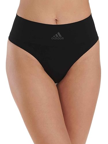 adidas Damen String Tanga Thong Active Seamless Micro Stretch 2er Pack, Farbe:Schwarz, Wäschegröße:XL, Artikel:-908 Assorted 2 von adidas