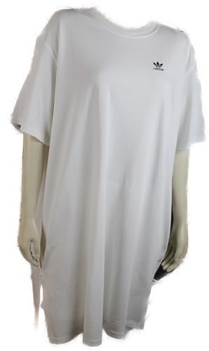 adidas Damen T-Shirt Kleid, weiß, XXL von adidas