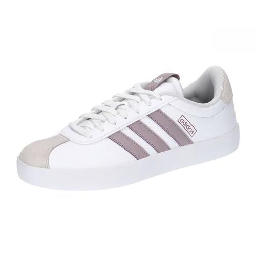 adidas Damen VL Court 3.0 Sneakers, Cloud White Preloved Fig Grey One, 40 EU von adidas