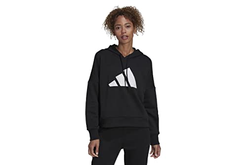 Adidas Women's W FI 3B Hoodie Sweatshirt, Black, L von adidas