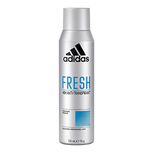 adidas Fresh Anti-Transpirant Deo Spray für ihn, 48 Stunden Trockenschutz und extra-langanhaltende Frische, 150 ml von adidas
