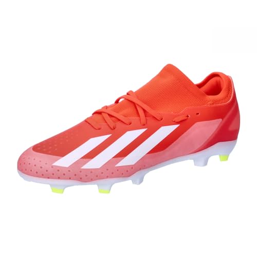 adidas Fußball - Schuhe - Nocken X Crazyfast League FG Solar Energy rotweissgelb 44 von adidas