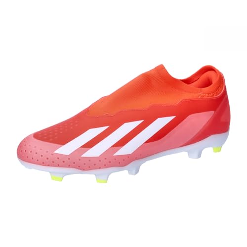 adidas Fußball - Schuhe - Nocken X Crazyfast League LL FG Energy Citrus rotweissgelb 40 2/3 von adidas