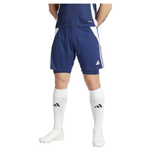 adidas Fußball - Teamsport Textil - Shorts Tiro 24 2in1 Short blauweiss XL von adidas