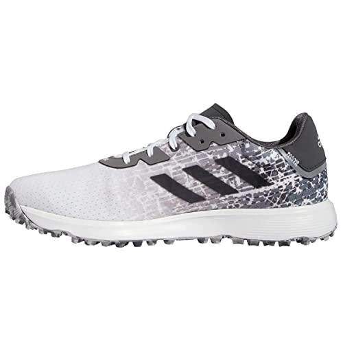 adidas Golf Herren S2G Spikeless wasserdichte Schnürschuhe aus recyceltem Material, White Greyfour Greysix, 44 2/3 EU von adidas