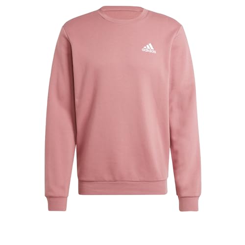 adidas Herren Feelcozy Essentials Fleece Langärmeliges Sweatshirt, Preloved Crimson F24, S von adidas