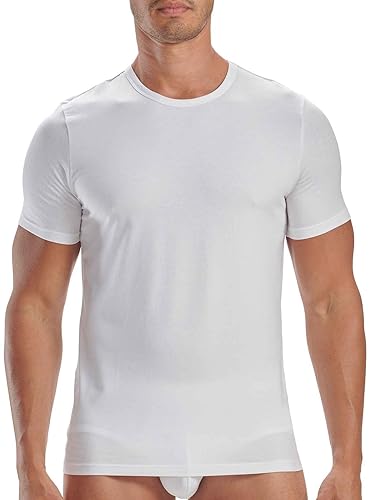 Adidas Herren kurzarm Unterhemd (2er Pack) rundhals Crew Neck T-Shirt (Gr. S - 3XL), Weiß, L von adidas