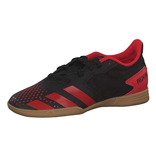 adidas Unisex Predator 20.4 IN Sala Fußballschuhe, Schwarz Kern Schwarz Aktiv Rot Kern Schwarz von adidas