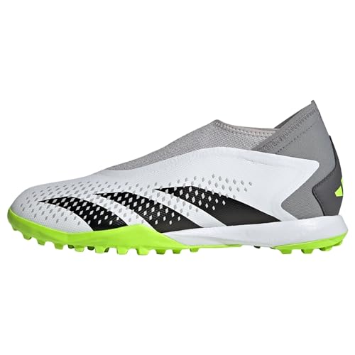 adidas Unisex Predator Accuracy.3 Laceless Turf Boots Fußballschuhe (Rasen), FTWR White/core Black/Lucid Lemon, 44 EU von adidas